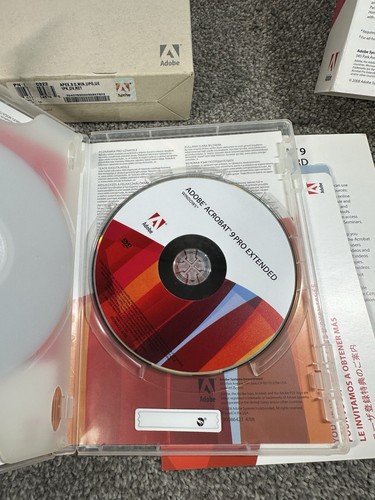 Adobe Acrobat 9 Pro Extended Windows Education with Original Box & Code - EUC - Picture 4 of 5