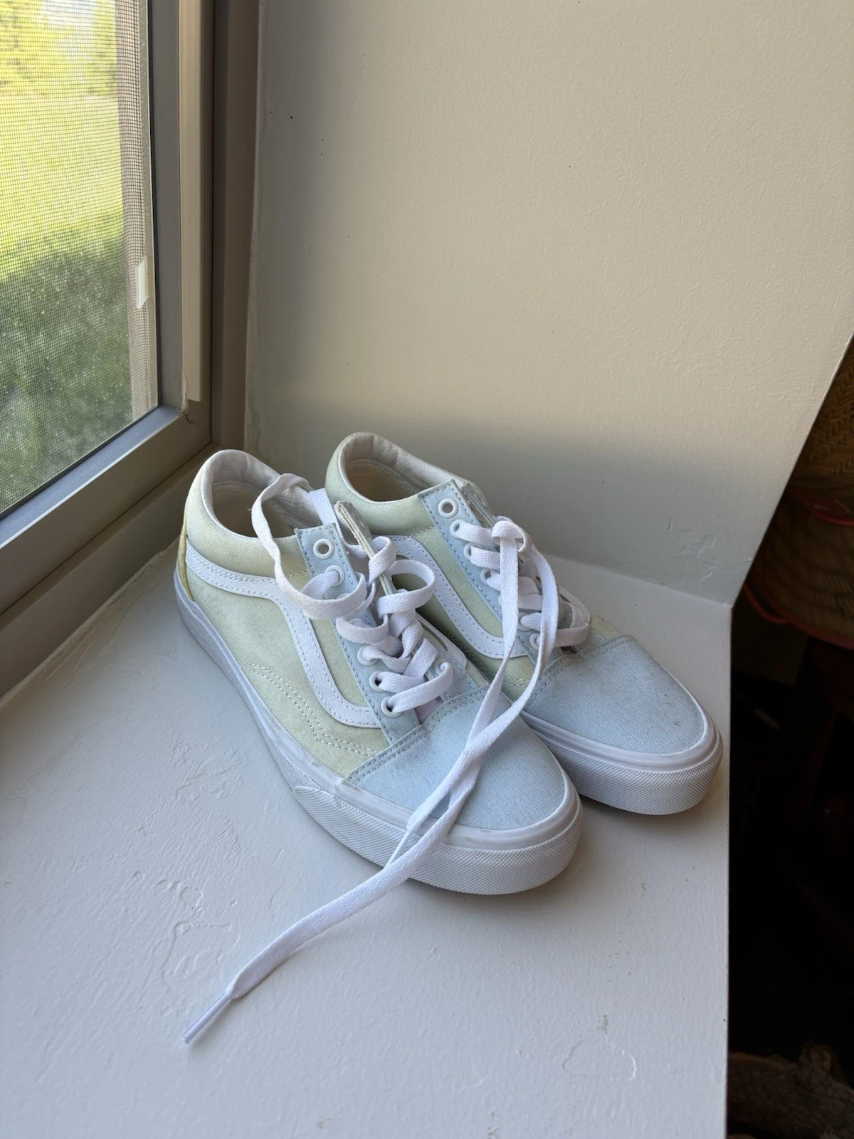 VANS Furgoni pastello blu e verde donna taglia 8 US