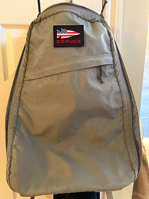 GORUCK GR1 26L Gray/Blue Backpack Fits 15'' Laptop, Padded & Chest Straps