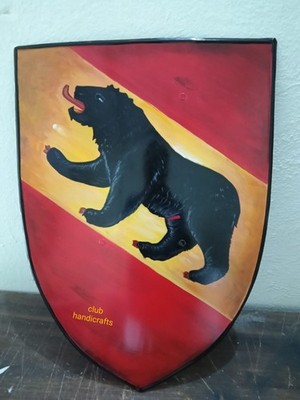 Medieval Heater Shield 18'' Heater Shield Bear Print