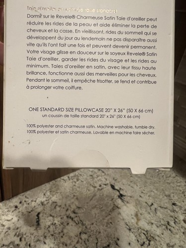 Federa per cuscino Revel misura standard in raso bianco tinta unita camera da letto - Foto 3 di 3
