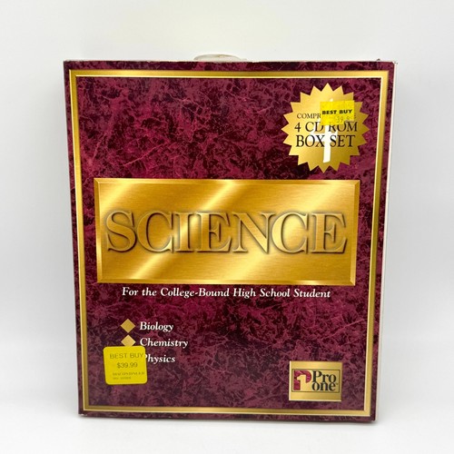 Science Pro One Big Box PC Lernen Bildung Windows 95 3.1 3.11 Open Box Neu - Bild 1 von 13