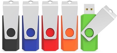 KEXIN USB Stick 64GB 5er Set, USB 3.0 mit 110MB s Lesegeschwindigkeit, Drehbar