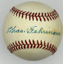 Charlie Gehringer Autographed Baseball, PSA/DNA COA