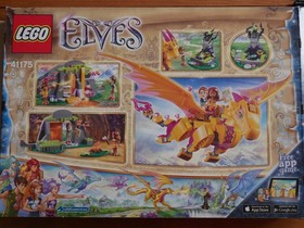 Lego Elves Fire Dragon's Lava Cave 41175