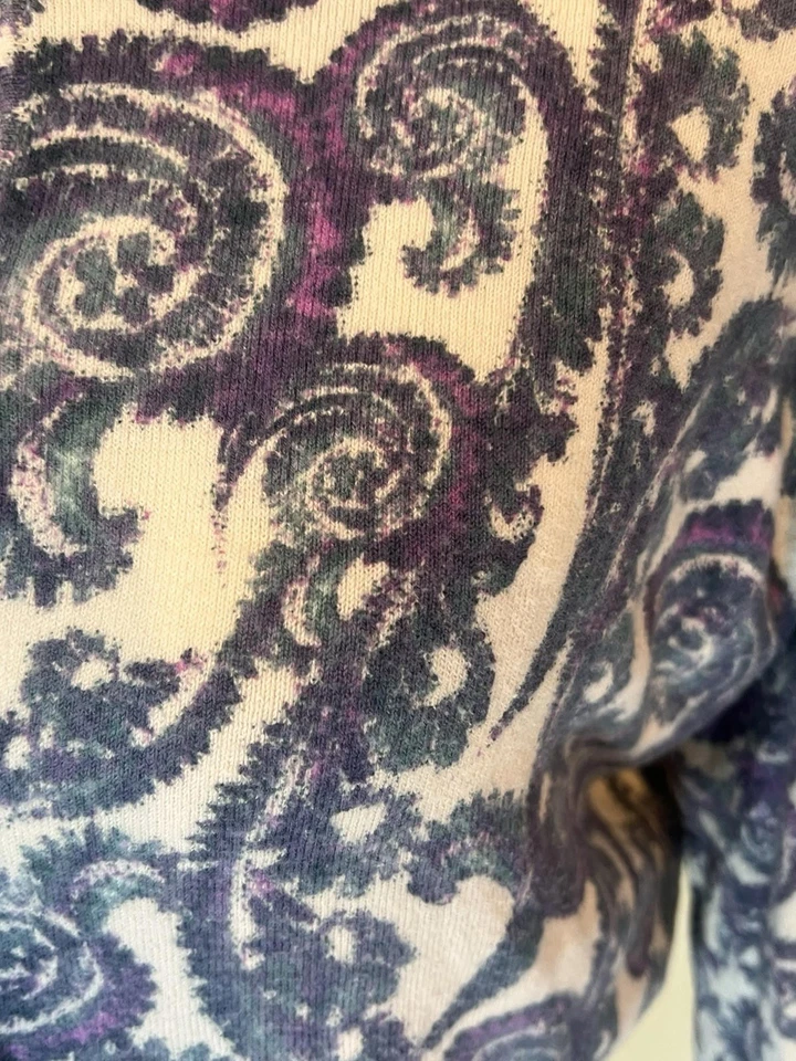 КАРДИГАН MERONA ДЛИННЫЙ SLV НА ПУГОВИЦАХ МЯГКИЙ ЭЛАСТИЧНЫЙ СВИТЕР МНОГОЦВЕТНЫЙ ПЕЙСЛИ XL - Изображение 2 из 4