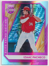 2021 Panini Elite Extra Edition Pink #39 Izaac Pacheco Detroit Tigers