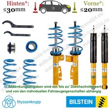 Bilstein B14 Fahrwerk 10-20mm, 10-30mm Tieferlegung für Smart Fortwo Cabrio 451