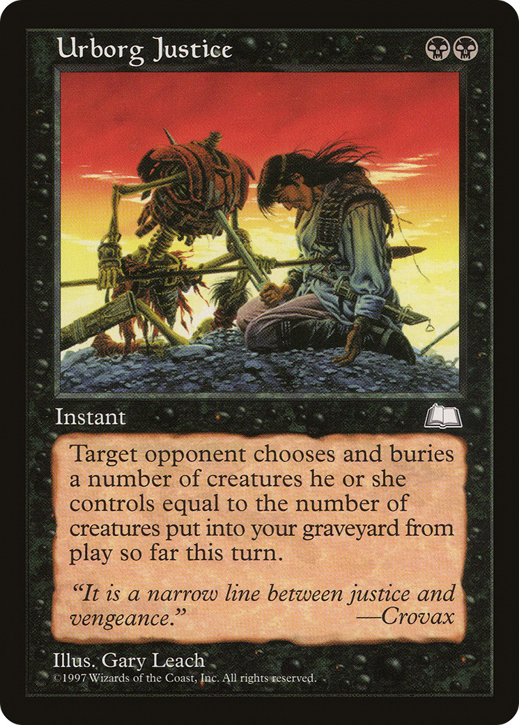 Urborg Justice (HP) Weatherlight WTH Magic MTG