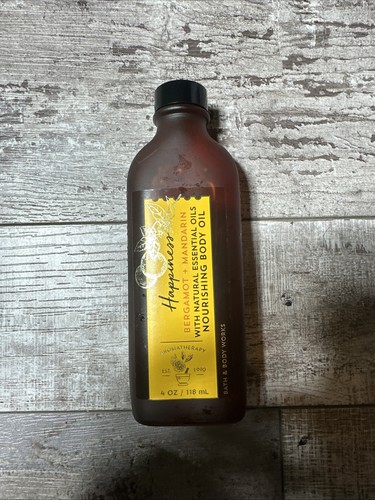 Bath & Body Works Happiness Bergamot + Mandarin Nourishing Body MASSAGE Oil - Picture 2 of 5