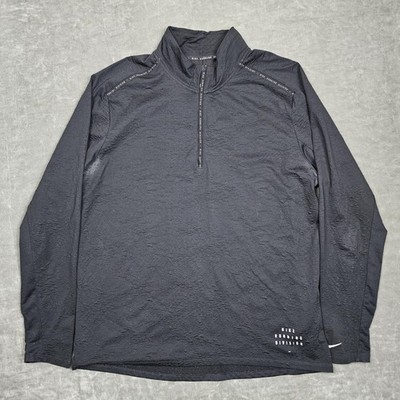 Nike Dri-FIT Running Division Pullover Mens XL Black Long Sleeve 1