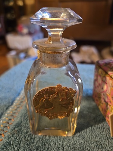 Vintage Houbigant Le Parfum Ideal 2OZ Vint. Baccarat Perfume Bottle EMPTY W/Box - Bild 2 von 8