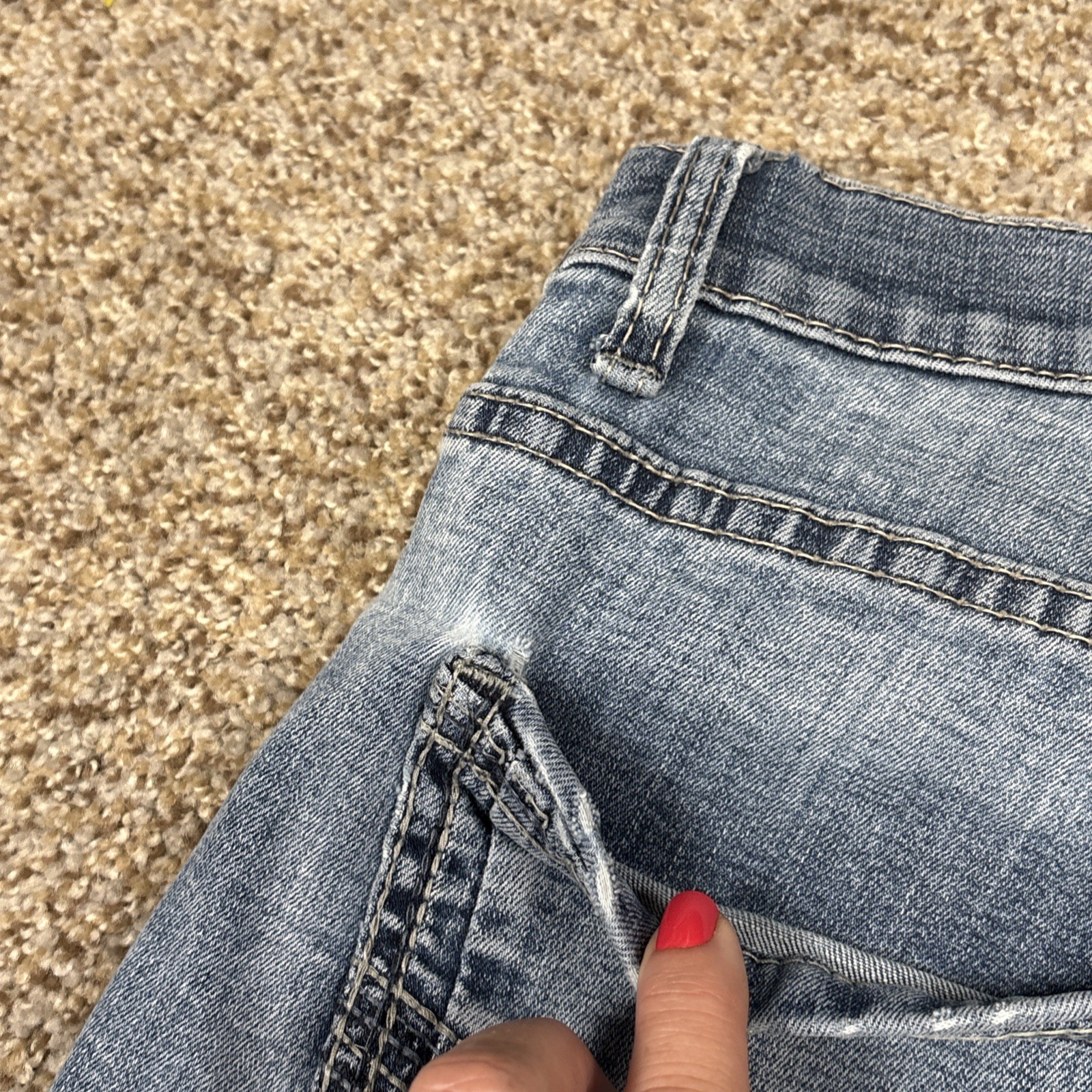 BKE Tyler Jeans Mens 34 Straight Leg Blue Actual (32x31) - View 19