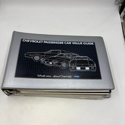 1983 & 1984 CHEVROLET PASSENGER CAR VALUE GUIDE PRODUCT INFORMATION ILLUSTRATION