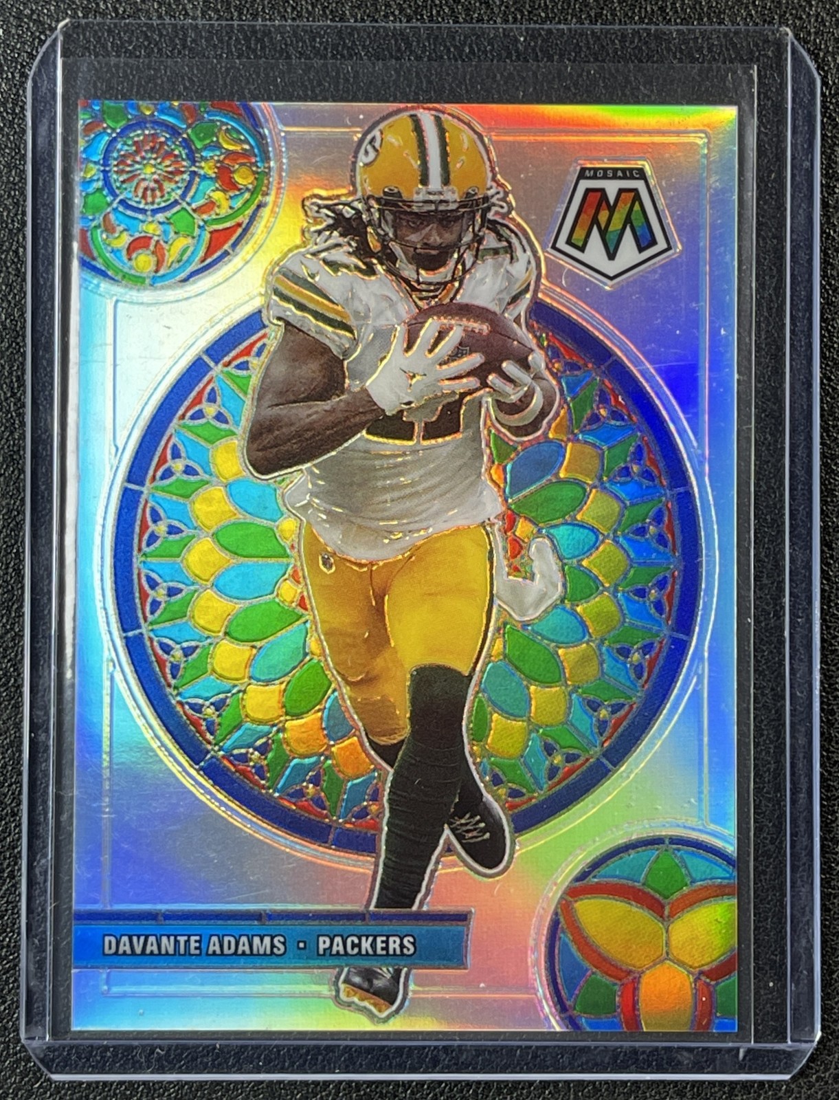 DAVANTE ADAMS 2021 PANINI MOSAIC #GM-16 GLASS PRIZM PACKERS SP