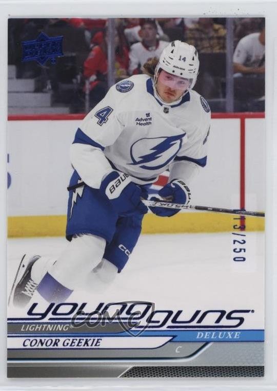 2024 Upper Deck Series 2 Young Guns Deluxe 113/250 Conor Geekie #478 Rookie RC