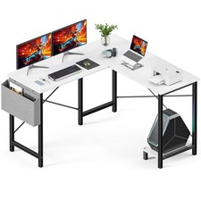 DUMOS L Shaped Desk Computer Gaming Corner Table 50 Inch Home Office Writing ...