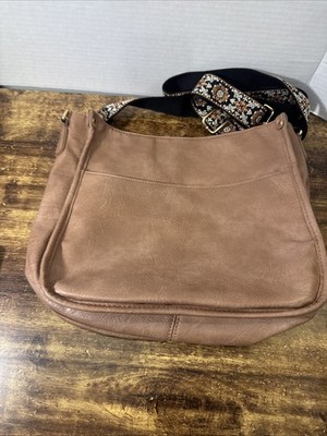 Viva Terry Crossbody Shoulder Bag Purse w/Adjustable Strap Vegan Leather