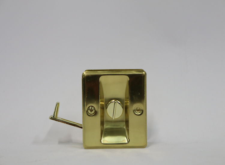Продукция Prime-Line - Латунная защелка для защиты карманных дверей полированная латунь 10 упаковок 7690₽