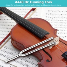 Stainless Steel A 440 Hz Tuning Fork Clear Tone For Violin GDWW