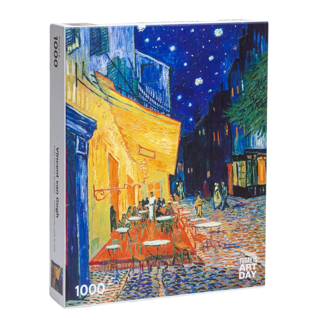 Today is Art Day - Vincent Van Gogh - Cafe Terrace at Night - Puzzle - 1000-piec