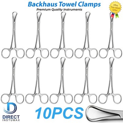 Backhaus Towel Clamp Surgical Locking Forceps Tissue Body Piercing