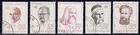1970 Yugoslavia SC# 1005-1009 - Famous Yugoslavs - 5 Different Stamps - Used