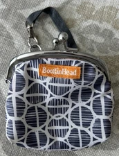 BooginHead Paci Pacifier Holder Small Coin Change Travel 4"X 4” Gray