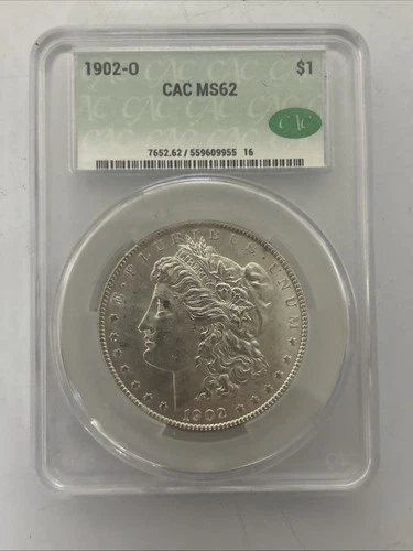 1902-O $1 Morgan Silver Dollar CAC MS62