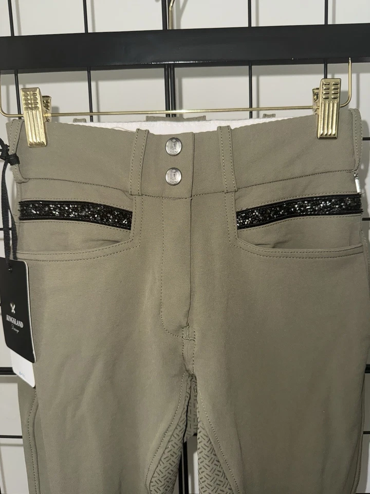 Pantalones de asiento completo de silicona Kingsland con bling/estrás para niños talla 32” Foto 3 de 4