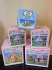 Cottontale Cottages Lot of 5 Hand Painted Easter Village Flower Shop Gazebo +
