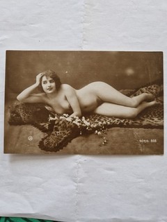 CPA rare Carte Ancienne Sépia Nu Féminin 1910 1920. TBE