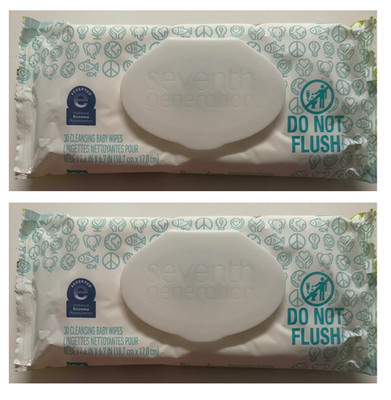 Seventh Generation Sensitive Protection Cleansing Baby Wipes, 60 ct