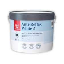 Tikkurila Anti-Reflex White 2 - 3 Litre / 10 Litre Matt Emulsion - Free Delivery