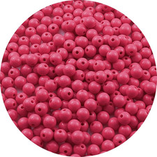 300Pcs Acrylic round Beads for Crafts 8Mm Resin Candy Color Spacer Beads with Ho