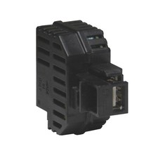 Alimentatore Da Incasso Keystone 1 Presa USB-A 2.1A Colore Nero Fanton 82891