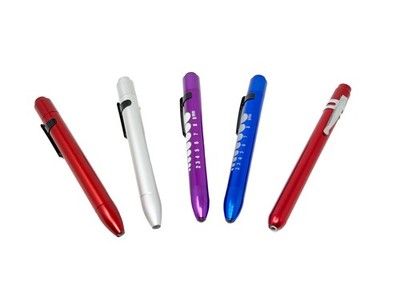 US Seller LED Medical Diagnostic Nurse Pen Light Penlight Click Light Reusable 