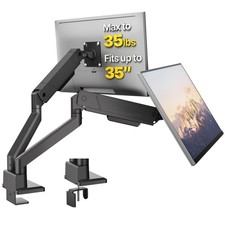 monTEK Dual Monitor Mount Monitor Arms for 2 Monitors for 17 to 35 Inch Curve...