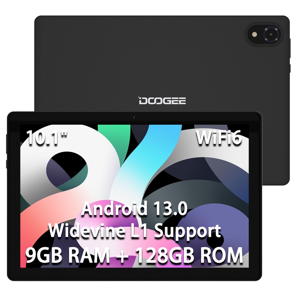 DOOGEE U10 10.1" Tablet 9GB RAM+128GB ROM Android13 5060mAh Tablet PC WiFi-6