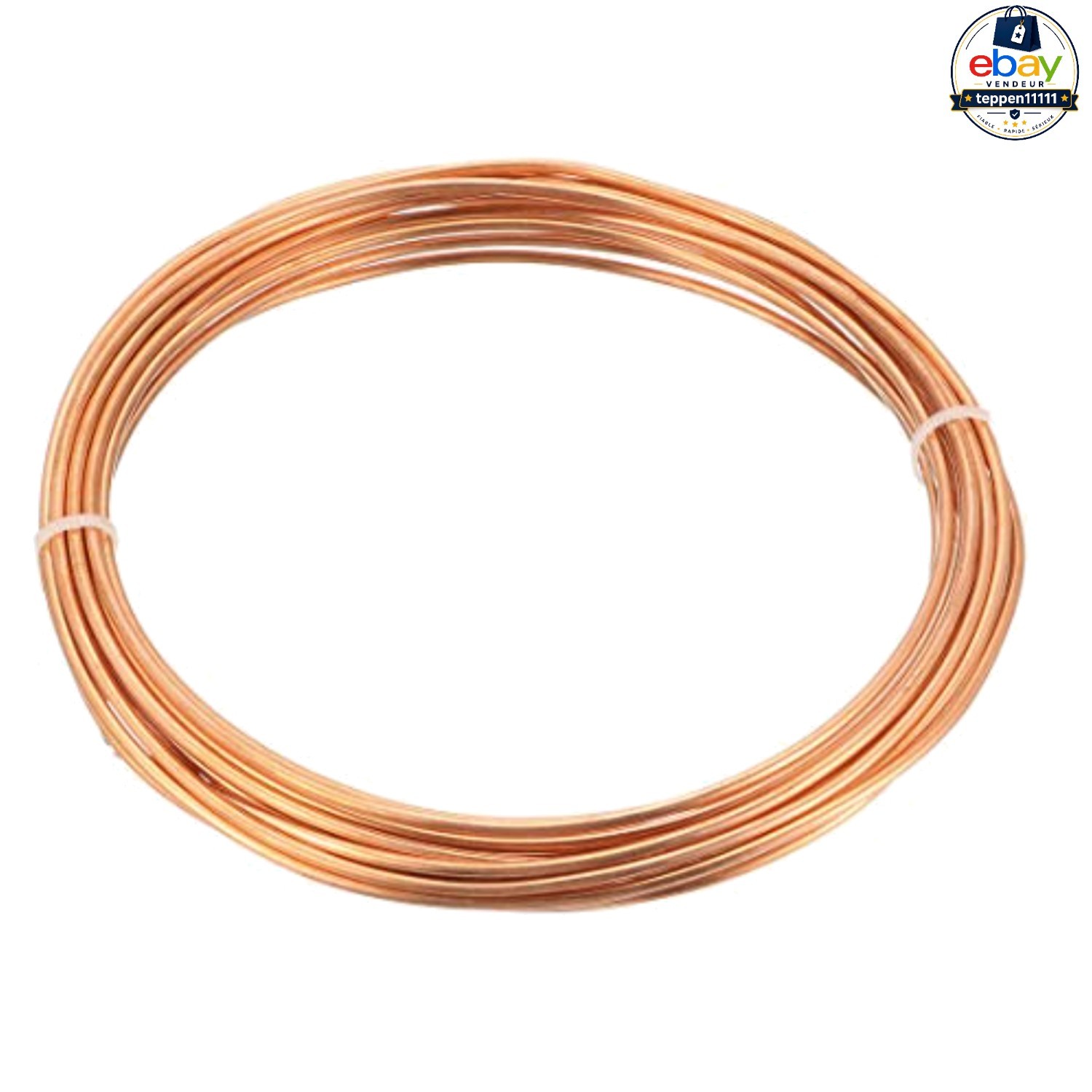 Refrigeration Copper Tubing 1/16 in x 1/32 in ID x 6.5 Ft Soft Coil HVAC