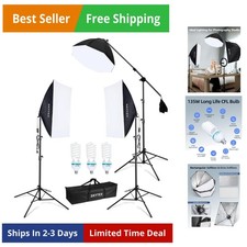 Softbox Lighting Kit 3Pack, 20x28in Soft Box 135W 5500K E27 Bulb Continuous...