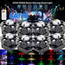 6 Arms Magic Ball Stage Laser Light LED Moving Head Beam 540 Rotation DJ Disco