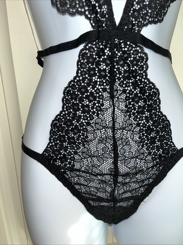 Vintage Victoria's Secret Riemchen Teddy 1 Stück Bondage MED Käfigschnitt - Bild 5 von 7