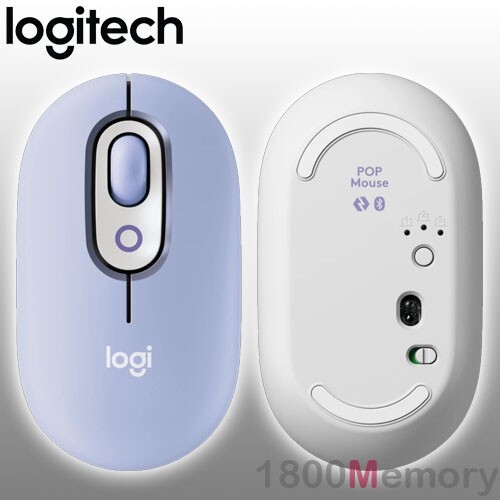 Logitech POP Mouse with Emoji Wireless Bluetooth Optical SilentTouch Flow - Picture 6 of 28