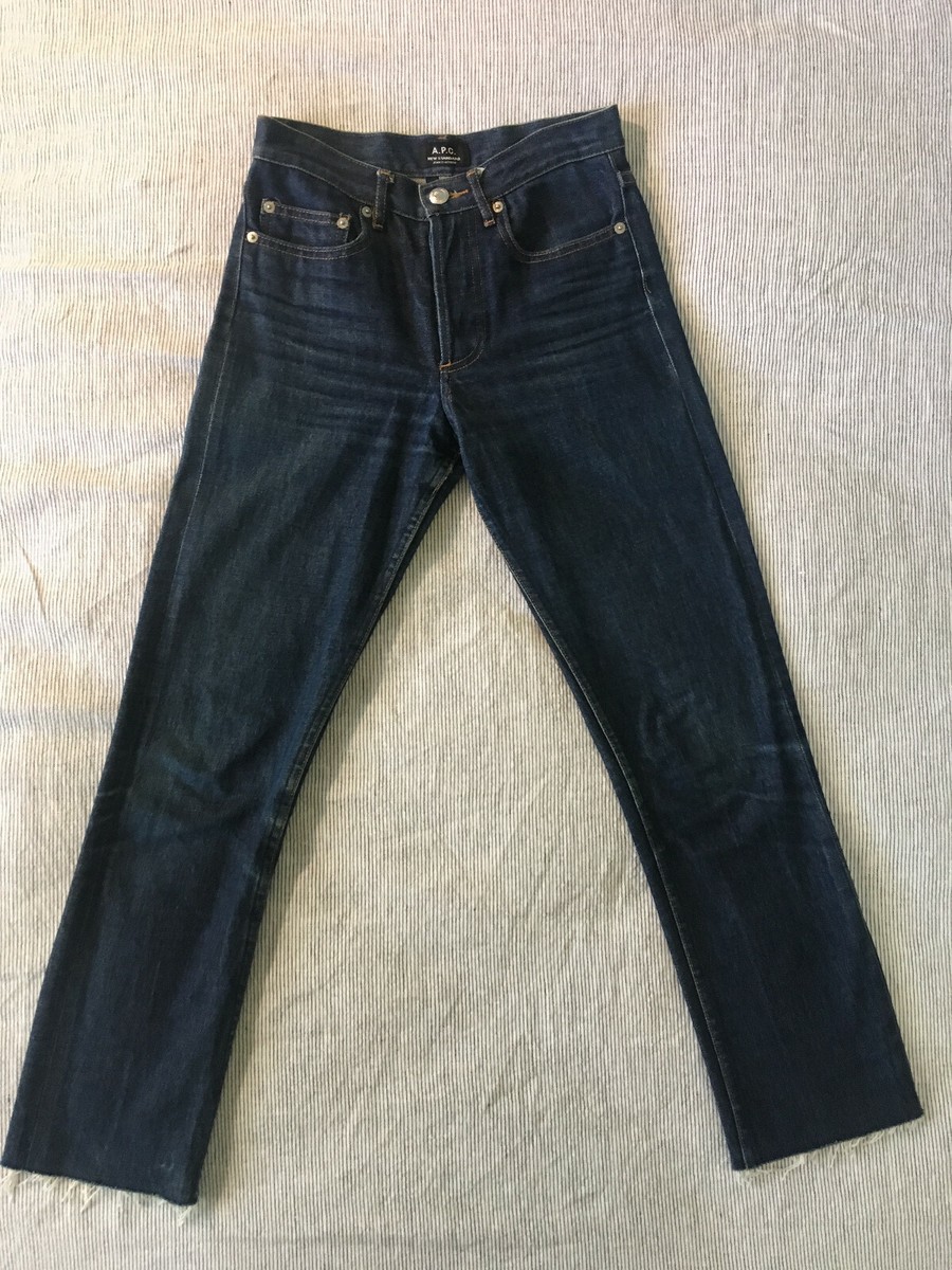 Jeanne Damas APC New Standard Butler Blue Jeans Raw Denim 24