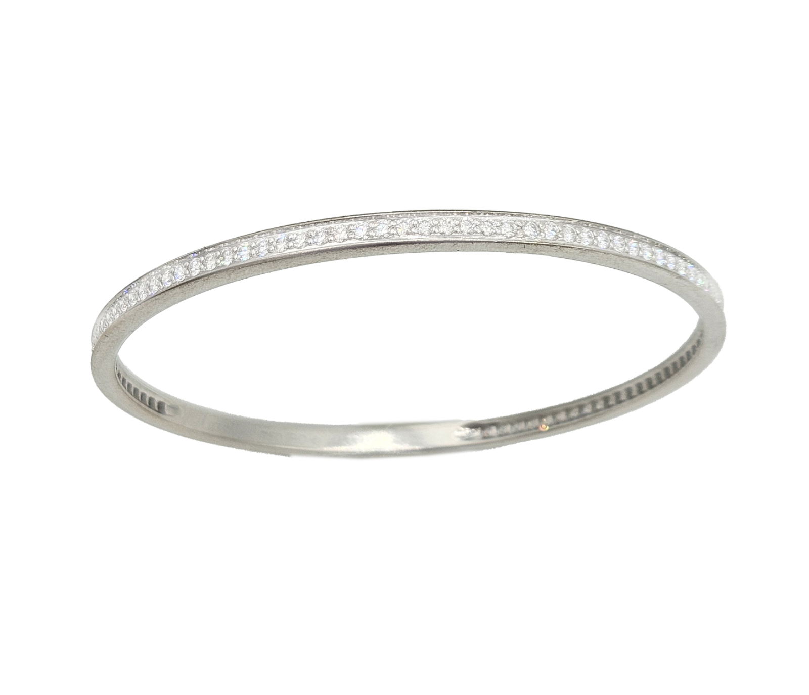 Cartier 18K White Gold Diamond Bangle Bracelet