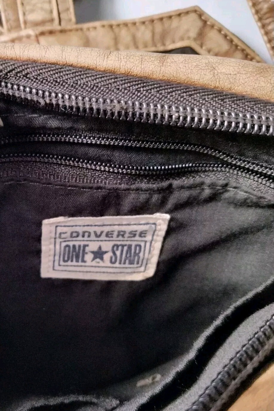 Converse One Star Small Brown Crossbody Bag 9 1/2" Wide 7"Tall Faux Leather... thumbnail 5