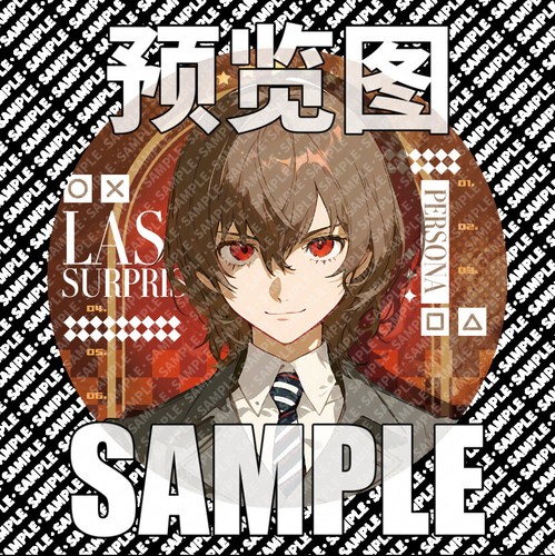 Persona 5 Holographic Laser Pin Set Joker Ann Makoto Kasumi Collectible Badge - Picture 11 of 18