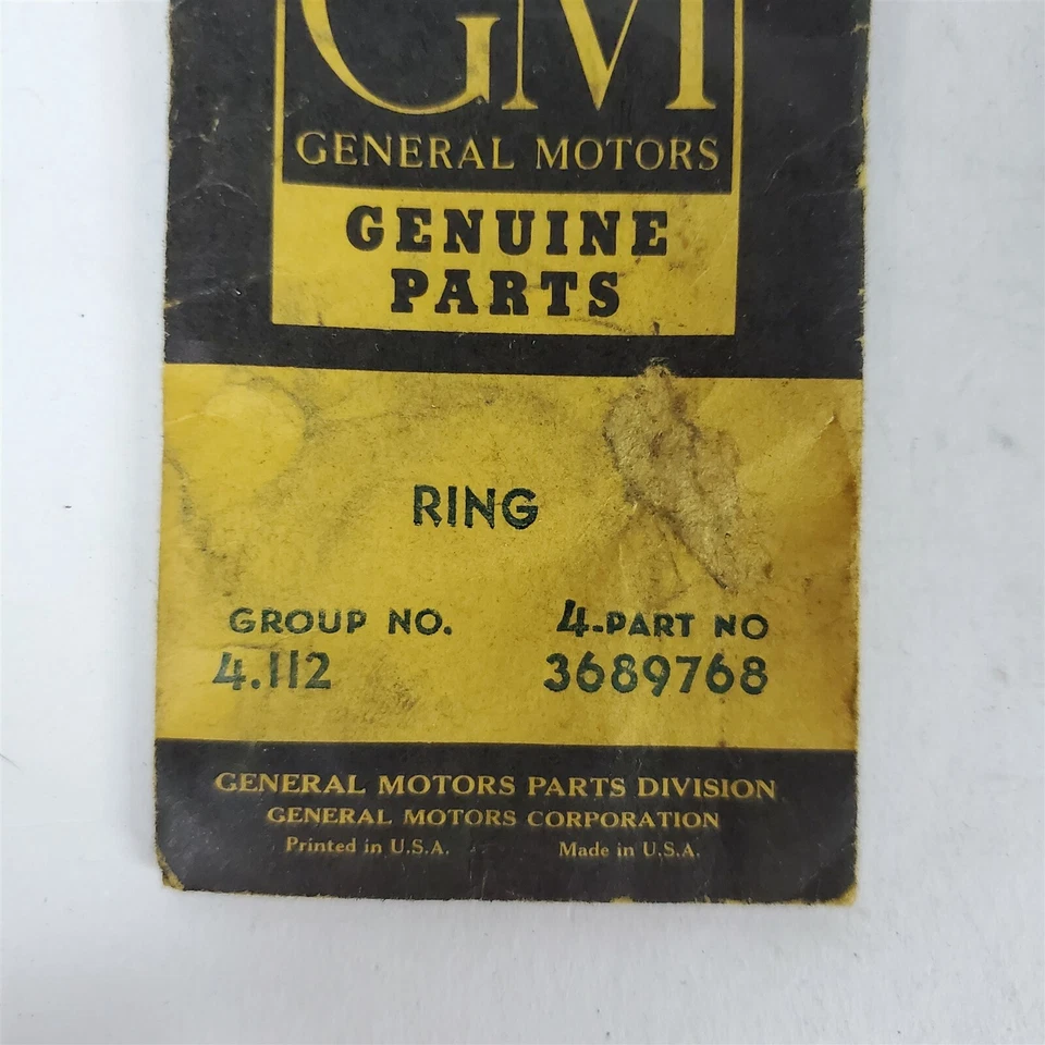 LOTE de 4 anillos de retención de bomba convertidor Chevy Powerglide 50-52 GM 3689768 NOS Foto 3 de 3