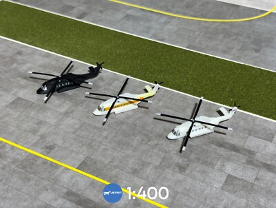 Jetset Models 1:400 Scale S-92 Private Helicopters (3x Livery Pack)